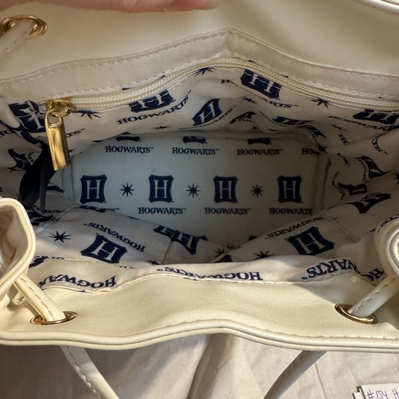 Box lunch Exclusive Icons Hogwarts Map Quilted Mini Backpack w/Gold Chain Handle